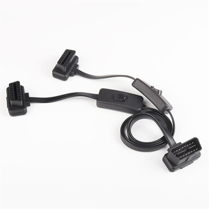 带延长线的汽车OBD II OBD2泄漏到带开关的2适配器 - Product Image 5