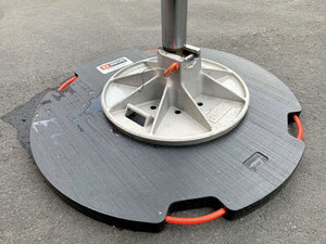 Plastic Outrigger Cranes RV Jack Pad Support Block with Recess in the <strong>Middle</strong> - Product Image 4