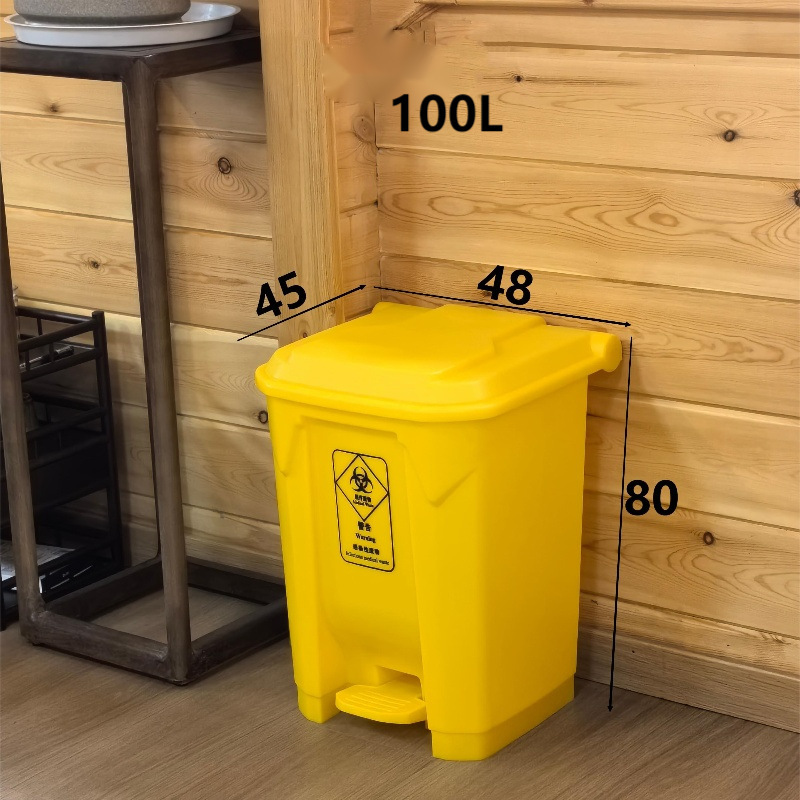 Cubo médico con pedal de 100K