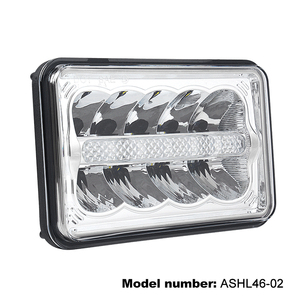 DOT 45W 4x6&quot; <strong>LED</strong> Headlight Rectangular <strong>LED</strong> Hi/Lo Seal Beam Replacement for Kenworth Freightliner Peterbilt Oldsmobile Cutlass - Product Image 4