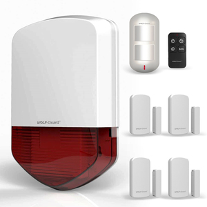 Sirena inalámbrica de doble red GSM, sistema de alarma de seguridad inteligente 4G, sirena de emergencia para ancianos - Product Image 1