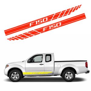 2pcs Self-Adhesive Pickup Truck Body Side <strong>Logo</strong> Stickers Car Vehicle PVC Long Stripe <strong>Decal</strong> Stickers for <strong>Ford</strong> Raptor &amp; F150 - Product Image 2