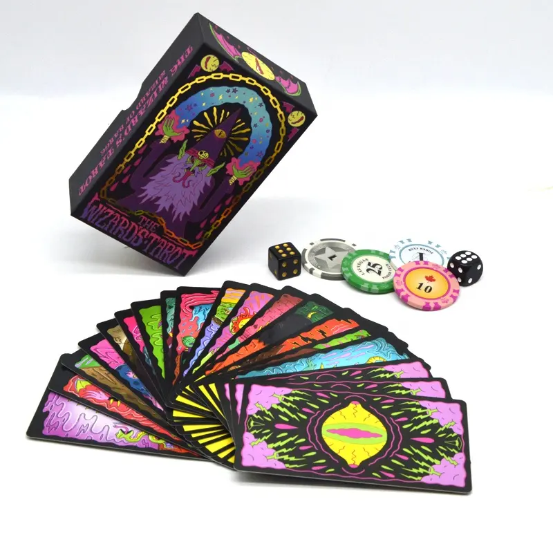 Oracle Deck – papier artistique personnalisé en plastique, impression personnalisée de cartes de Tarot de jeu, cartes d'affirmation Positive pour les étudiants