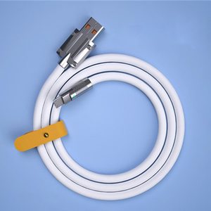 120W 6A süper hızlı şarj tipi C sıvı silikon kablo hızlı şarj USB kablosu için Xiaomi Huawei Samsung piksel USB Bold veri hattı - Product Image 2