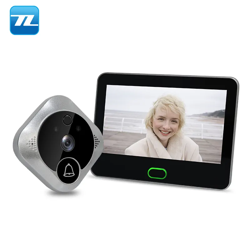 TL-WF04 Battery Operated Smart Phone Control Video Peephole WiFi Door Camera with 7 Inch camera
