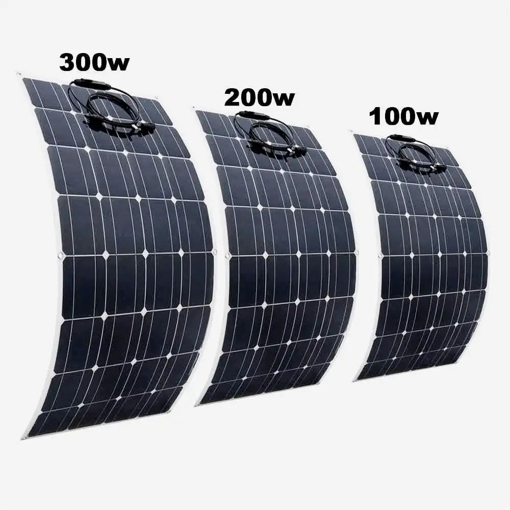 Hoch effizientes flexibles Solarmodul 50W 80W 100W 150W 200W Dach-PV-Solarmodule in Sonder größe