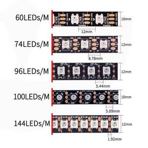 WS2812B Individually 13 Individually 15 WS2811 RGB LED şerit ayrı ayrı adresli 30/60/144 piksel/led'ler/M şerit ışığı IP30/65/67 DC5V DC12V - Product Image 3