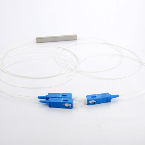 MINI SC/UPC 1:2 PLCスプリッター1X2鋼管光ファイバー平面光回路FTTHネットワーク用