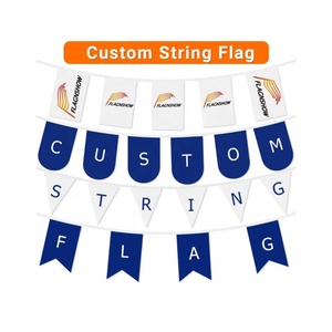 Flagnshow Bandera de banderines de poliéster personalizada colgante de diferentes formas - Product Image 1