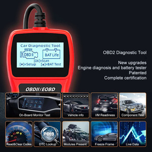 2.4in. Ekran otomotiv OBD2 tarayıcı araba kontrol motor arıza kodu okuyucu teşhis aracı - Product Image 6
