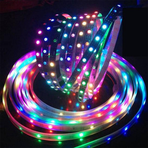 WS2812B Chip Black PCB WS2811 IC Digital 5V <strong>LED</strong> Strip Light 5 X 1m 144 <strong>Leds</strong>/m 5050 RGB Holiday Lights Dream Color DC5V - Product Image 5