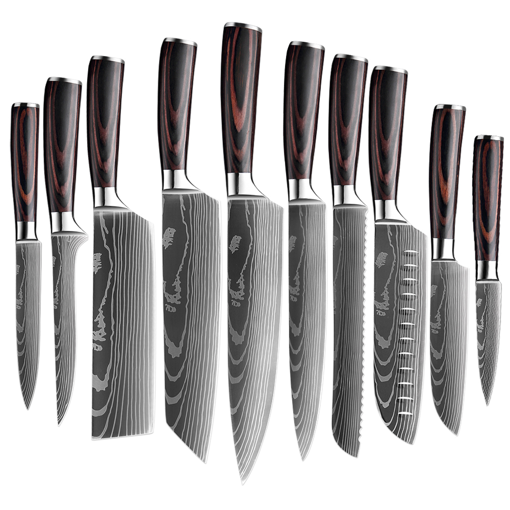 Set da 10 pezzi in legno Pakka JD-10PC