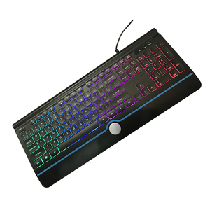 Tastiera cablata al cioccolato retroilluminata RGB con touchpad tastiera ergonomica Ultra silenziosa design ergonomico - Product Image 2
