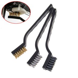 1/3pcs <strong>17cm</strong> Stainless Steel Copper Nylon Wire <strong>Brush</strong> Rust Scrub Remove Cleaning Tools Manual Cleaning and Maintenance Tool