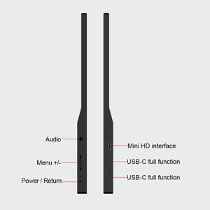 15.6&quot; Full HD Touch Portable <strong>Monitor</strong> with USB <strong>Type</strong>-C Built-In Speaker and HDMI <strong>Input</strong> for Laptop and XBOX