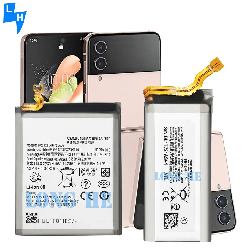 Batería de fábrica OEM Gama completa de batería para Samsung Z Flip Z Flip3 Z Flip4