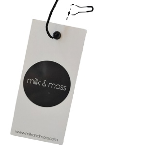 卸売カスタムクラフト紙出荷ハングタグ弾性ひも付き - Product Image 1