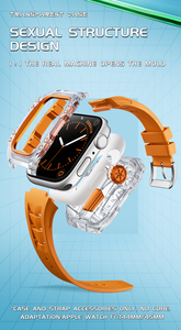 Tốt Nhất Bán Trong Suốt Trường Hợp <span class=keywords><strong>Mod</strong></span> Kit Đối Với Apple Ban Nhạc Đồng Hồ 45Mm 44Mm 9 8 7 6 5 Sông Băng Trường Hợp Ban Nhạc Cao Su Cho IWatch Sang Trọng Bộ - Product Image 5
