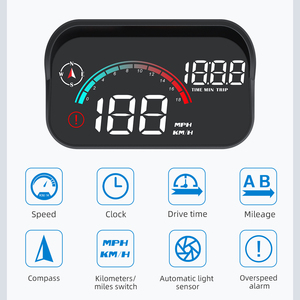 M22 HUD ekran Dashboard projektör HD küme enstrüman GPS hız kilometre sayacı zaman pusula ile aşırı hız alarmı - Product Image 6