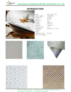 Table Cloth Material Exmport Pvc Table <strong>Clot</strong> Modern Design 100% PVC Roll Table Cover - Product Image 5