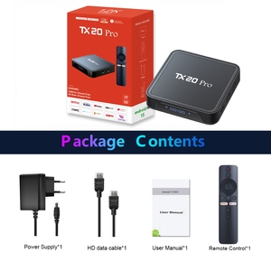 กล่องรับสัญญาณแอนดรอยด์4K TX20 TX10อัลตร้าทีวี6K HD 2.4G/5.8G WiFi Quad Core ปรับแต่งได้ตามต้องการ - Product Image 3
