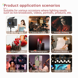 Panel de luz LED para cámara de vídeo, lámpara de estudio con Control por aplicación, foto RGB, 3200-7500K para iluminación en vivo - Product Image 3