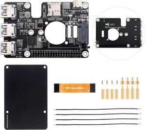 PCIe a M.2 4G/5G y USB 3,2 HAT para Raspberry Pi 5, compatible con módulos SIMCom/Quectel 4G/5G, Raspberry Pi 5 HAT - Product Image 1