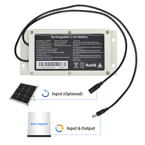 Swing cổng nhà điều hành DC24V pin lithium dự phòng cho liftmaster La Series hỗ trợ bảng điều khiển năng lượng mặt trời sạc - Product Image 2