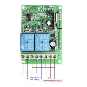 Telecomando 433m interruttore a doppio canale RC 12V-24V ampia tensione, interruttore di uscita relè, emissione di radiofrequenza - Product Image 3