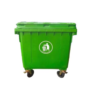 塑料垃圾桶1100L大型垃圾桶移动式可重复使用垃圾桶 - Product Image 1