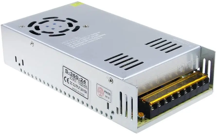 En kaliteli 360W 24V Smps modu anahtarlama kamera güç kaynağı kutusu Cctv için Led piksel ışık
