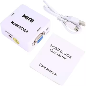 HDMI <strong>to</strong> <strong>VGA</strong> Converter with 3.5mm Audio Port for Video signal <strong>Output</strong> HDMI2VGA Converter