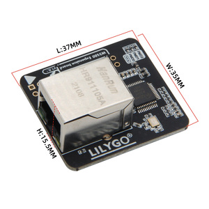 LILYGO T-relay W5500 Shield Protocolos TCP/IP cableados Interfaz SPI Módulo Ethernet Soporte T-Relay 4 vías y 8 vías T-Relay s3 - Product Image 4