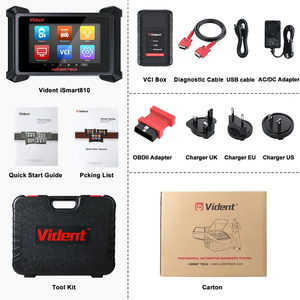 VIDENT ISMART810 Scanner diagnostico per auto ECU codifica chiave programmazione 40 + servizi topologia mappa DoIP & CAN FD con oscilloscopio - Product Image 2