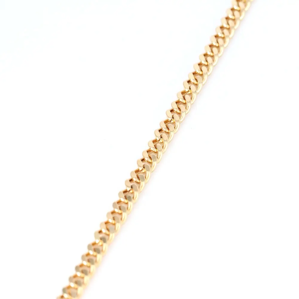 Collar de rollo de cadena de oro hecho de joyería de alambre de cobre a la moda