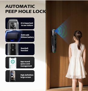 UNITK porta anteriore TUYA wifi citofono riconoscimento del volto smart serratura della porta con la macchina fotografica e wifi - Product Image 6