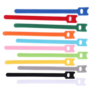 热销低弹性环保软注射钩Velcroes 100% 尼龙无刮钩和环数据线扎带 - Product Image 4