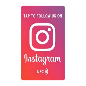 QR-Code angepasst 13,56 MHz Google Custom ized Comment Card Großhandel Social Media Plastic Comment Card Google NFC Visitenkarte