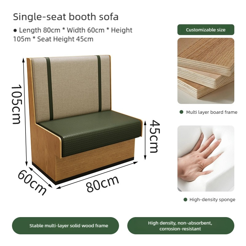 Single booth sofa