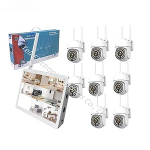 Sistema de cámara de seguridad inalámbrica 3mp 8CH Pantalla de 10,1 pulgadas luz dual visión nocturna intercomunicador bidireccional Cámara PTZ360 - Product Image 2