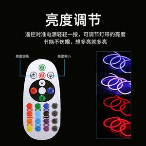 超亮RGB灯带发光二极管柔性条防水24V 12V DC <span class=keywords><strong>RGBW</strong></span> RGB发光二极管条Tiras发光二极管灯