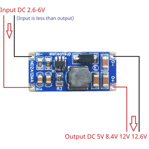 ND2A12MA 4.2V 8.4V 12.6V 1セルから2-3セルバッテリー電圧ダブラーDC-DCコンバータ3.3V 3.7V 4.2Vから5V 8.4V 12V 12.6Vブースター - Product Image 2