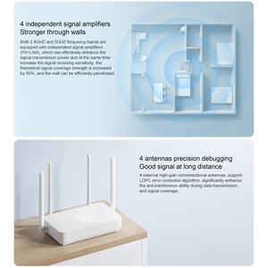 Garanzia di qualità originale Xiaomi Redmi Ax3000 Router Gigabit 2.4g / 5.0g Wifi 6 Network Extender Router Wifi - Product Image 6