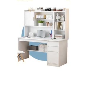 Escritorio de estudio de ordenador al por mayor con estantes de almacenamiento y mesa de escritorio de gabinete para oficina en casa - Product Image 4