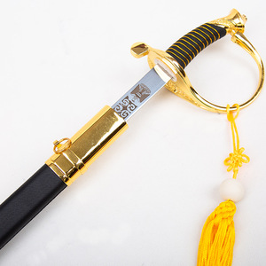 Ceremonial Military Sabre 94CM Zinc Alloy Aluminum Decorative Sword Unsharpened Knight Crusader Parade Collection - Product Image 3