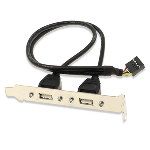 Cavo deflettore da 9pin a USB2.0 cavo di prolunga USB per scheda madre custodia Mini a 2 porte custodia piccola cavo deflettore USB a doppia porta - Product Image 3
