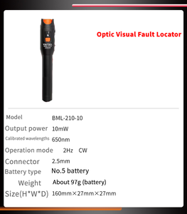 VINTOOL vendita calda FTTH Kit di strumenti in fibra con mannaia e misuratore di potenza ottica e guasto visivo WiFi 4G 3G reti CFS-3 cavo di rilascio - Product Image 4