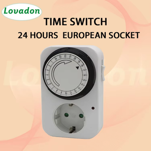 Fornitura di fabbrica Smart Home Mini Timer spina 24 ore ciclico Timer meccanico per uso industriale 220V PC Plug in Timer