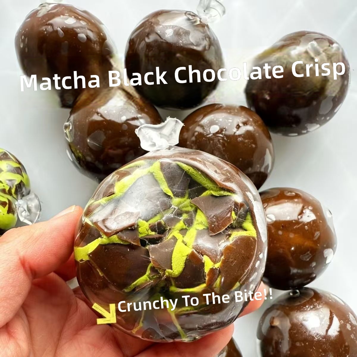 6cm Dark chocolate crunchy balls
