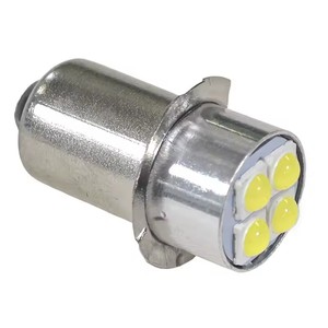 P13.5s Brightness <strong>LED</strong> Bulb Indicator Lamp 10-60V 4W White Miniature Light Replace for Torch Flashlight Bicycle Work Lamp Use - Product Image 1
